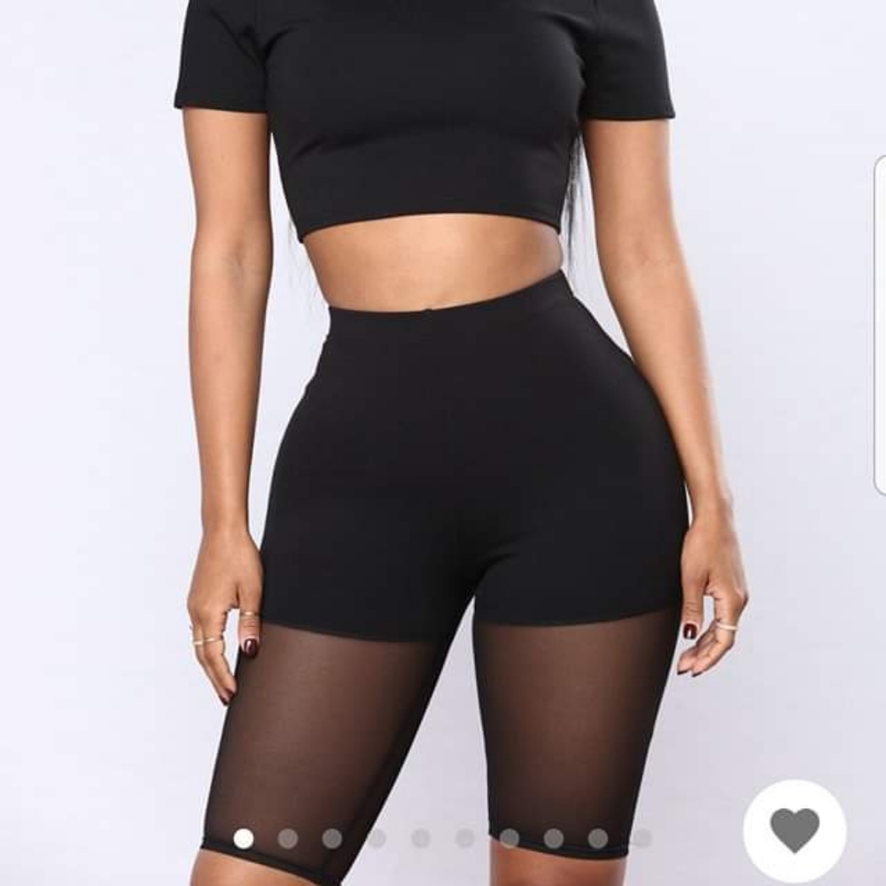 2 piece crop short set